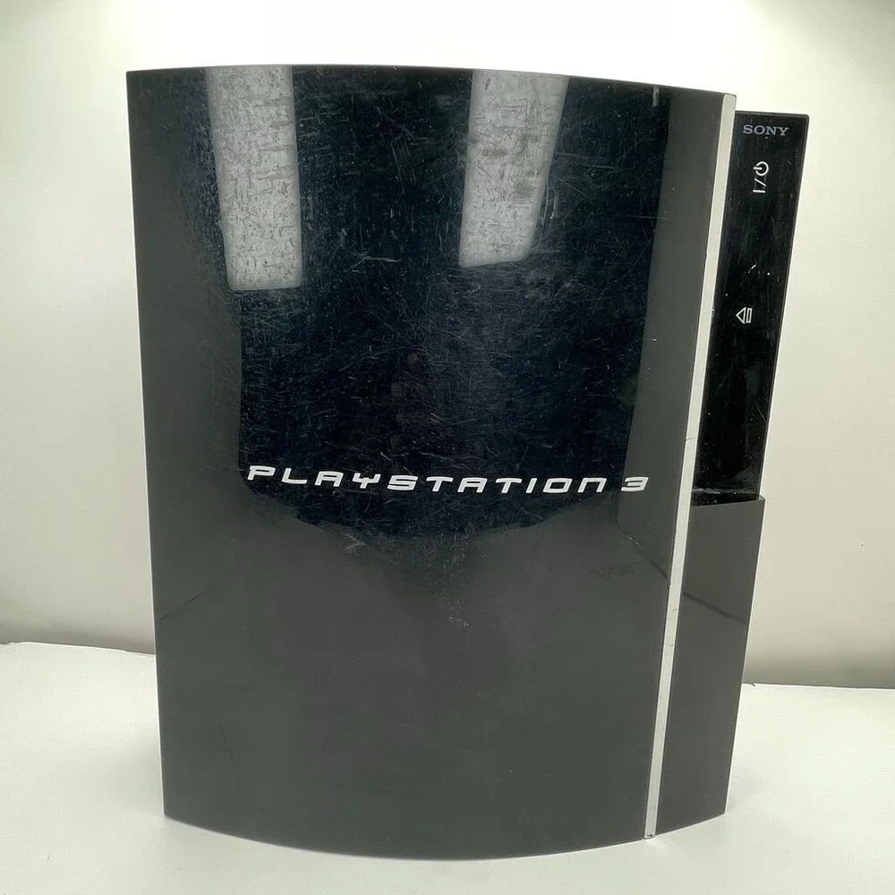 Black Sony PlayStation 3 Fat CECHK01 Blu-ray HDMI Console Only - Tested & Works
